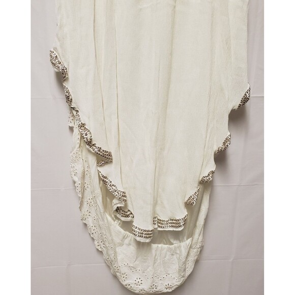 Handmade Cream High-Low Skirt Western Boho Lace Pattern Unbranded Women's PO Exc - Picture 7 of 12